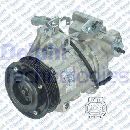 DELPHI CS20480 Klima Kompresoru Toyota Auris 1.4 D4d 07-13 Yaris 1.0 1.3 Vvti 06-12